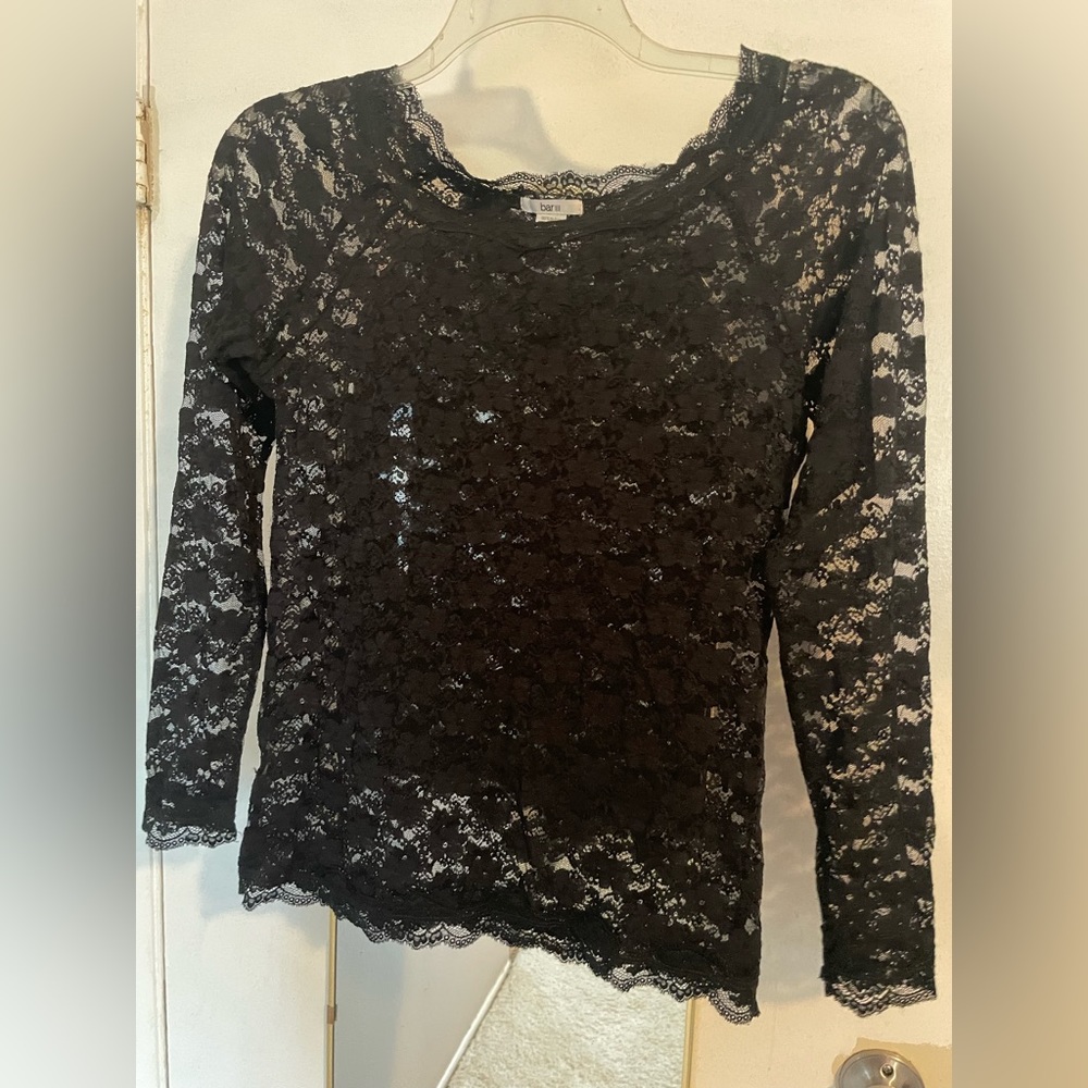 Bar III lace top size L